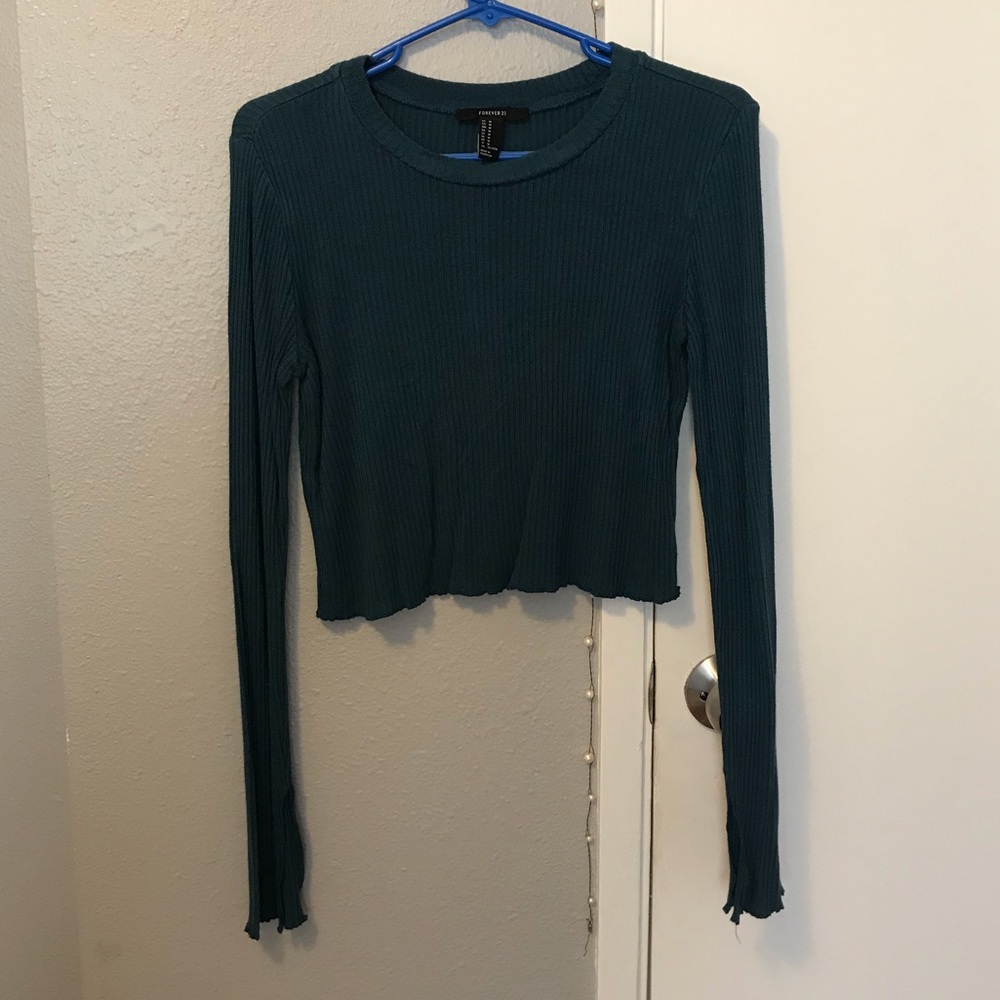 crop top long sleeve